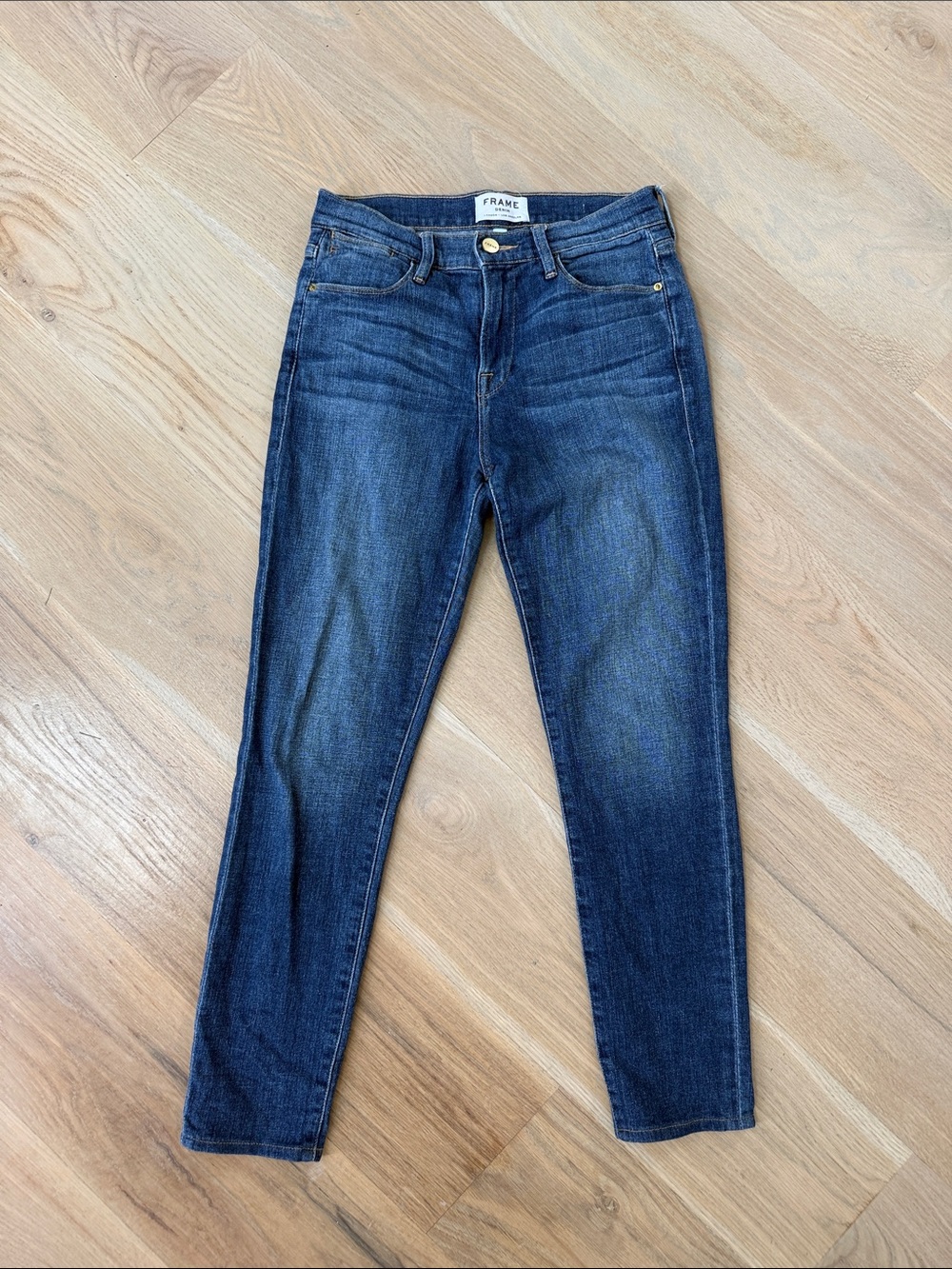 Frame Denim Indigo Skinny Jeans